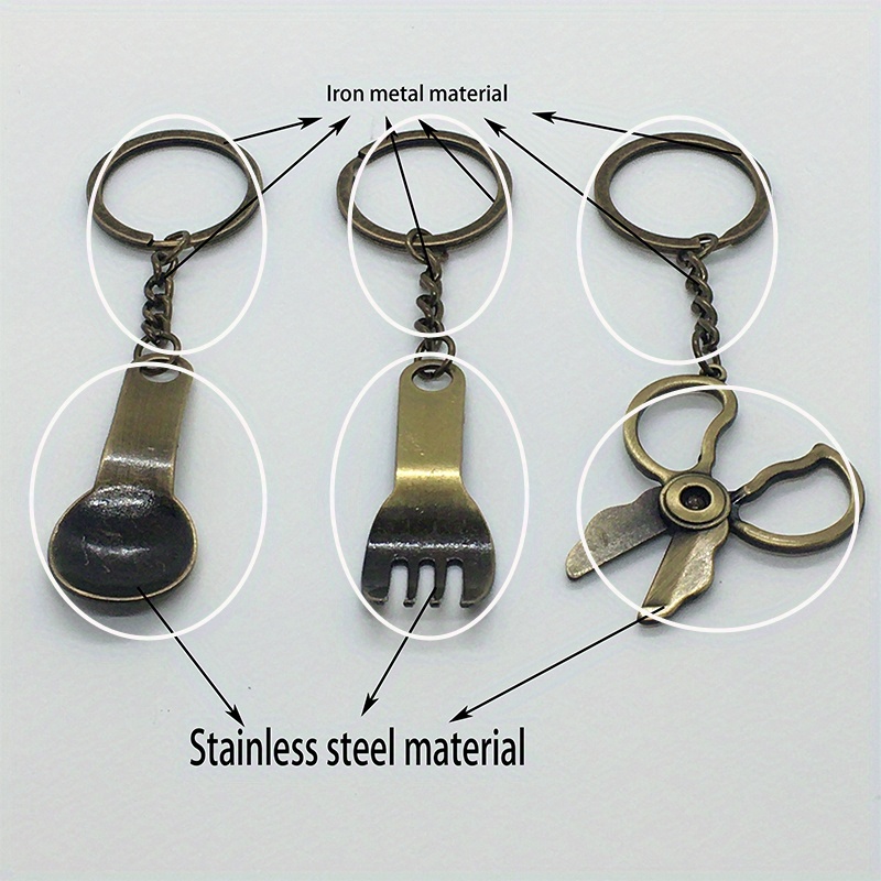 Mixed Color Metal Keychain Ring Split Ring Keyfob Key Holder - Temu