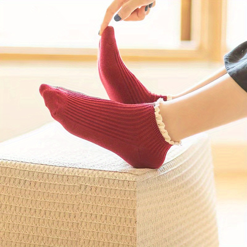 LIMHOO 5 Paar Damen No-Show Socken | Atmungsaktiv Leicht Low-Cut