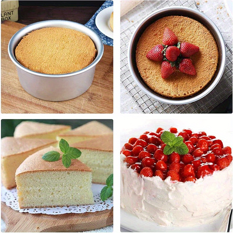 1pc cake pan loose bottom baking cake mold removable bottom metal baking   accessories baking tools kitchen gadgets kitchen accessories home kitchen items 4 6 8 10 details 8