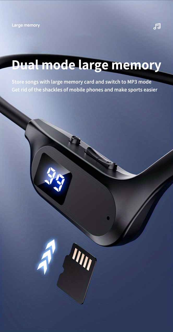 Wireless Hanging Neck Type Air Conduction Earphones
