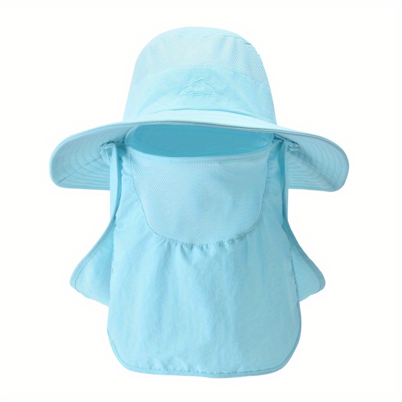Mens Breathable Mesh Bucket Hat With Neck Flap For Summer Outdoor Quick  Drying Hat, Shop Now For Limited-time Deals