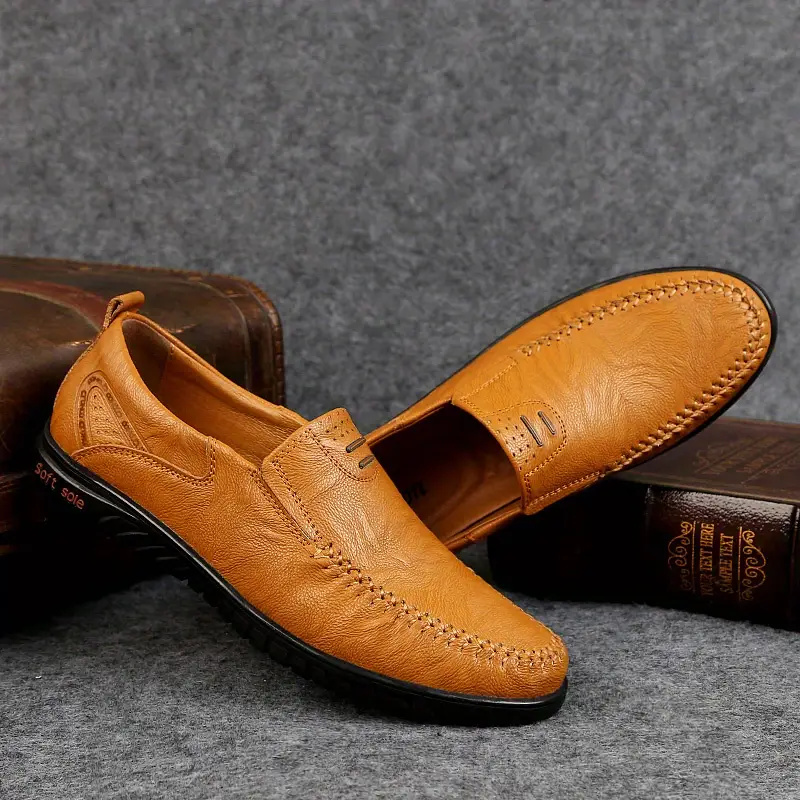Clohoo Men's Fashion Handmade Comfortable Casual Loafers - Temu