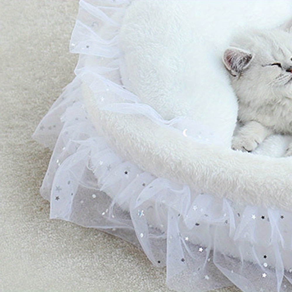 Cozy Lace Princess Cat Bed Soft Pet Sleeping Bed For Cats Temu