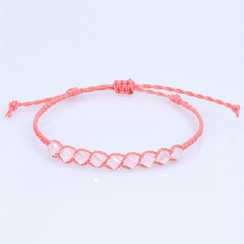 Pink on sale string bracelet