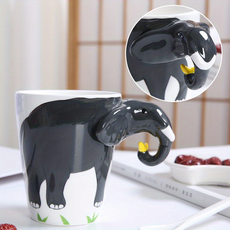  Elephant Mug 16 OZ Ceramic 3D Cute Animal Shape Coffee