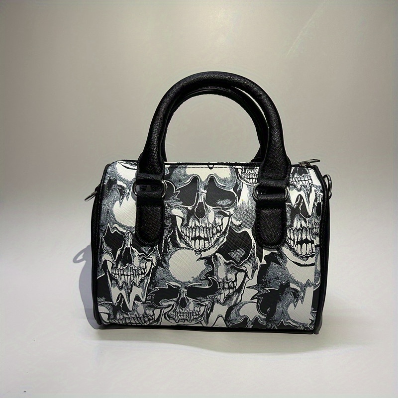 Small Crossbody Purse For Girls Gothic Skull Pu Leather Cross Body Little  Bag Shoulder Wallet Handbag Carrying Pouch Pocket For Cellphonecashcard  Stor