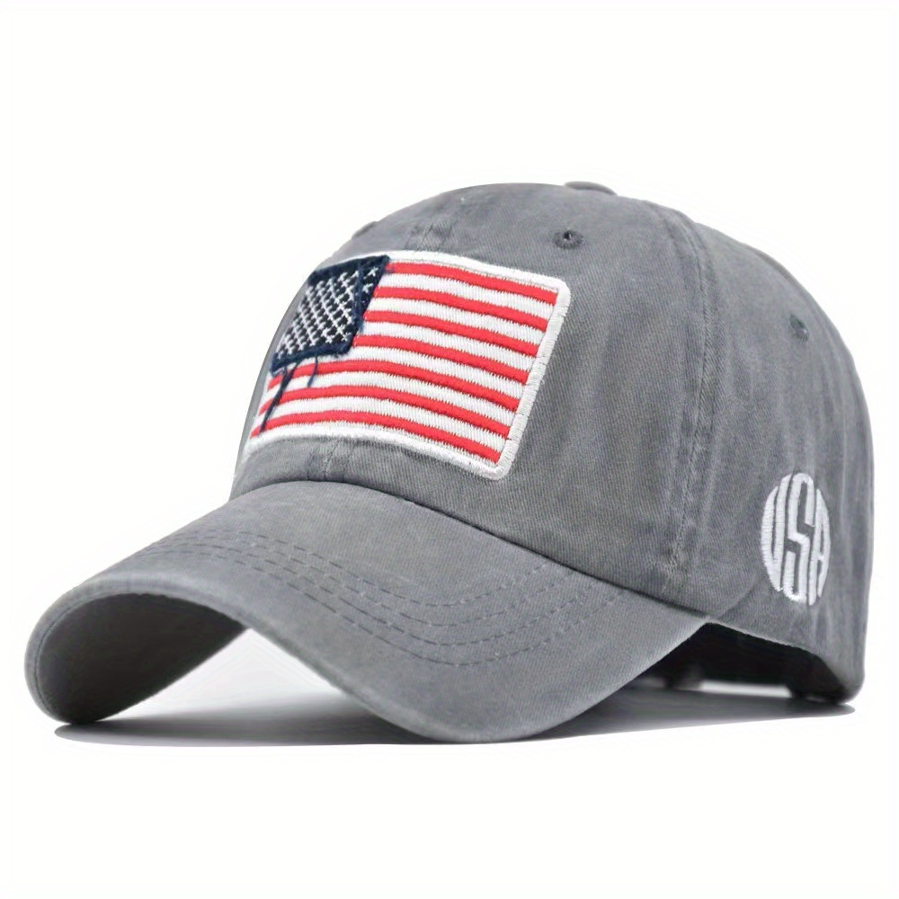 Patriotic American Flag Baseball Assorted Colors, Washed Old Hat for Men, Women, and Teens - Perfect for Showing Your Love for the USA