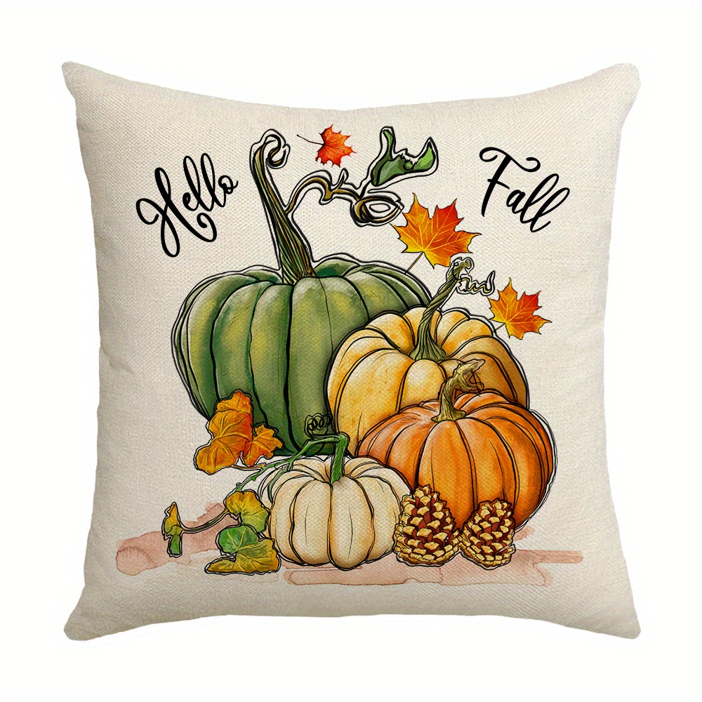 Fall Pumpkin Decorative Throw Pillow Covers Add A Touch Of - Temu