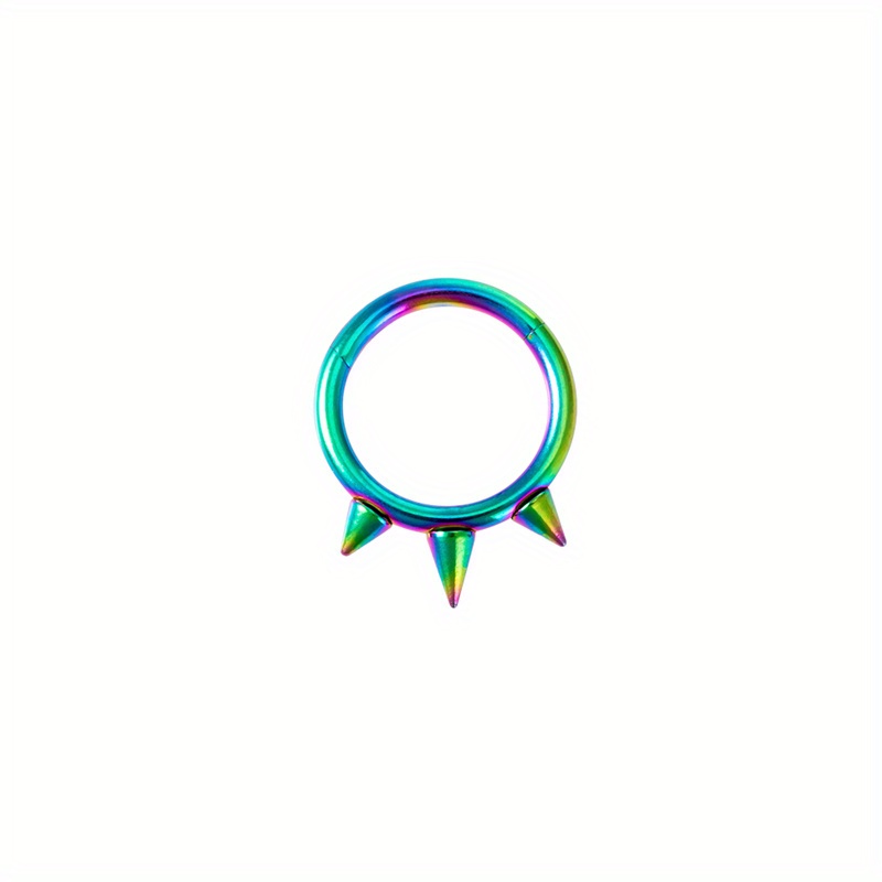 Iridescent on sale septum ring