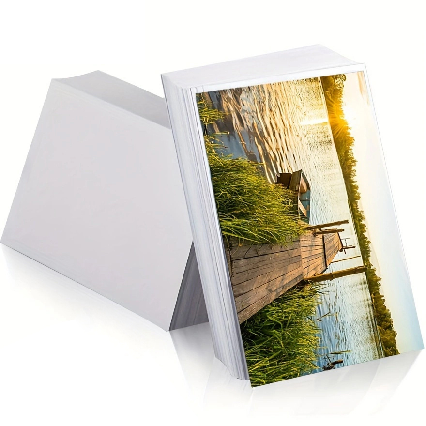 Papel Fotográfico brillante, 10x15 cm, 265g, Fanco Brilhante con 100 hojas
