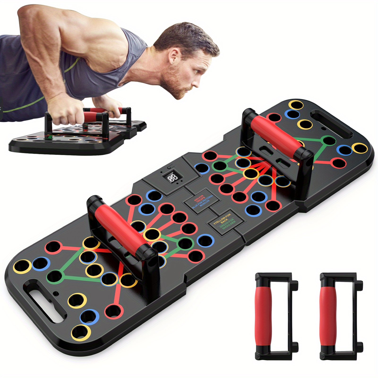 30-in-1 Multi-Functional Push-Up Board with Smart Counting