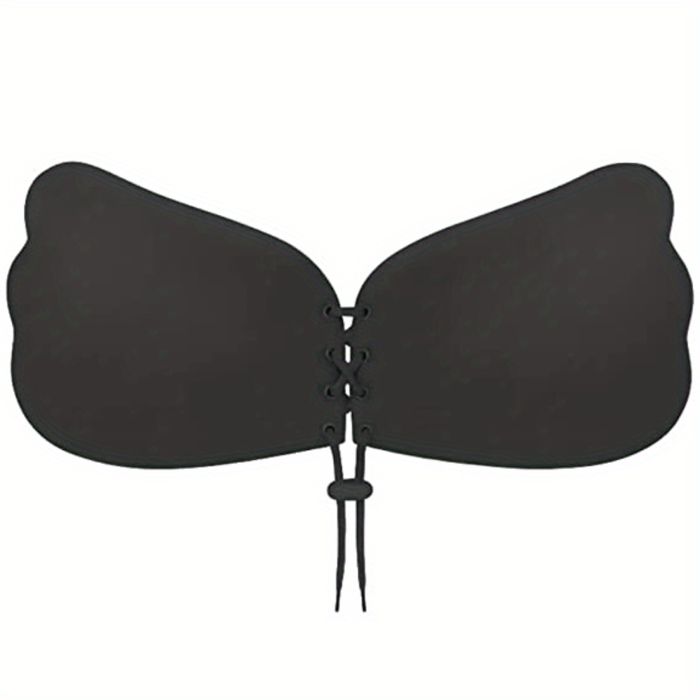  Sticky Bra, Breathable Strapless Bra Adhesive Push Up Backless  Bras For WomenBlack-B