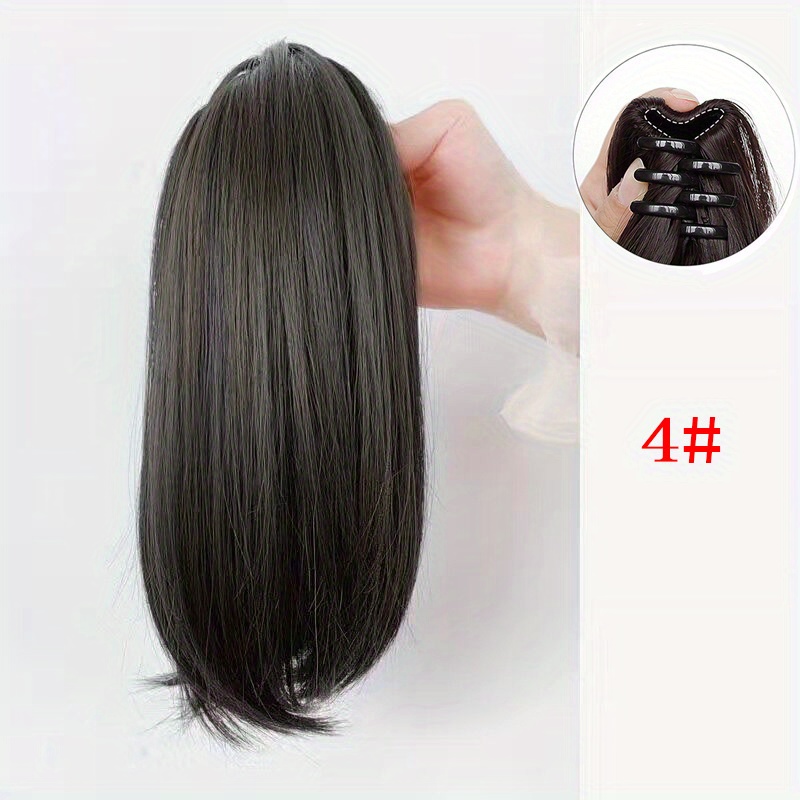 Long Synthetic Ponytail Extensions Mini Claw Clip Perfect Temu