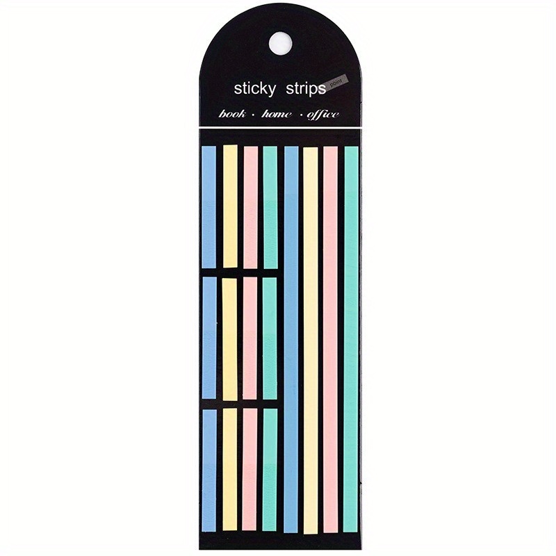 Long Page Markers Tabs Sticky Index Tabs, Transparent Highlighter Strips Flags Stickers Memo Note Tabs, Office School