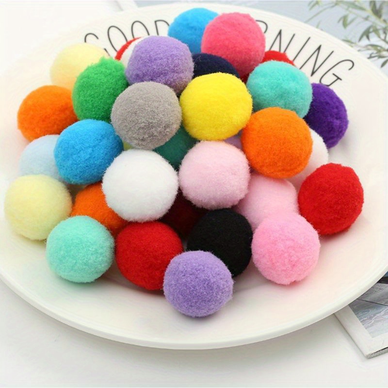 1150pcs Various Craft Pom Pom, Multi-color Bulk Pom Pom In Various Sizes  And Colors, 0.39 /0.78 /1.17 Fluffy Pom Pom, For Kids Creative DIY,  Craft