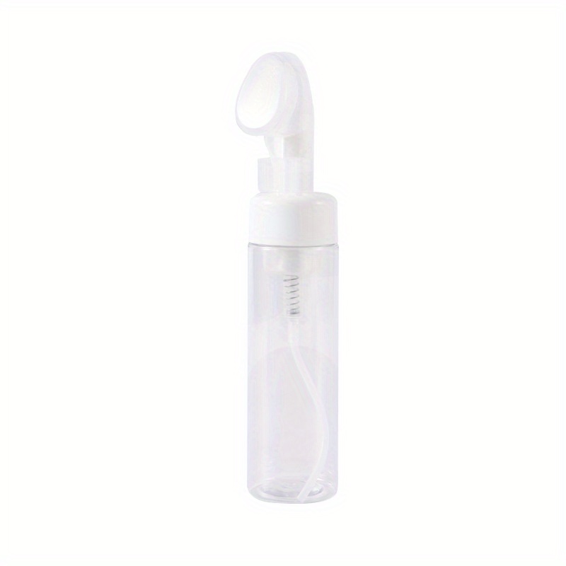 Soap Foaming Bottle Facial Cleanser Foam Maker Bottle with Silicone Clean  Brush Portable Facewashing Mousse Foam
