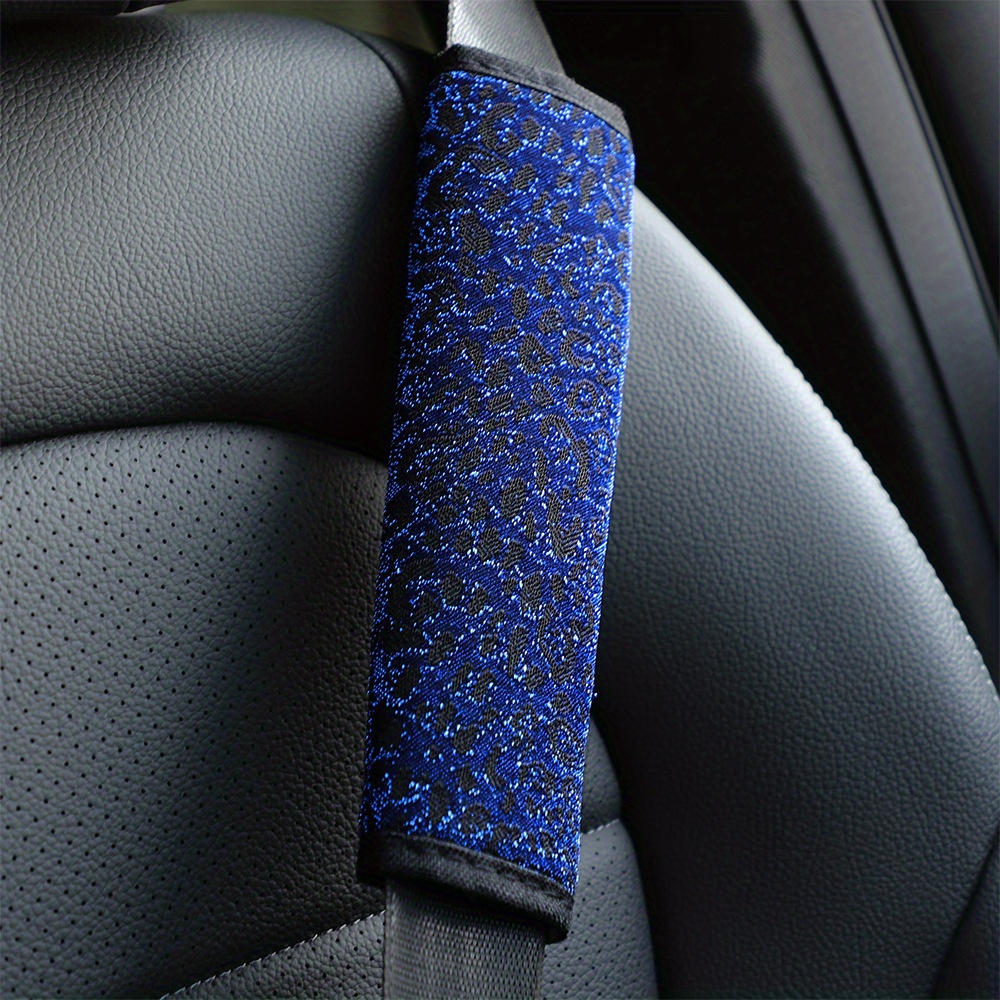 Blue Purple Galaxy Paw Car Seat Belt Cover Soft Safety - Temu