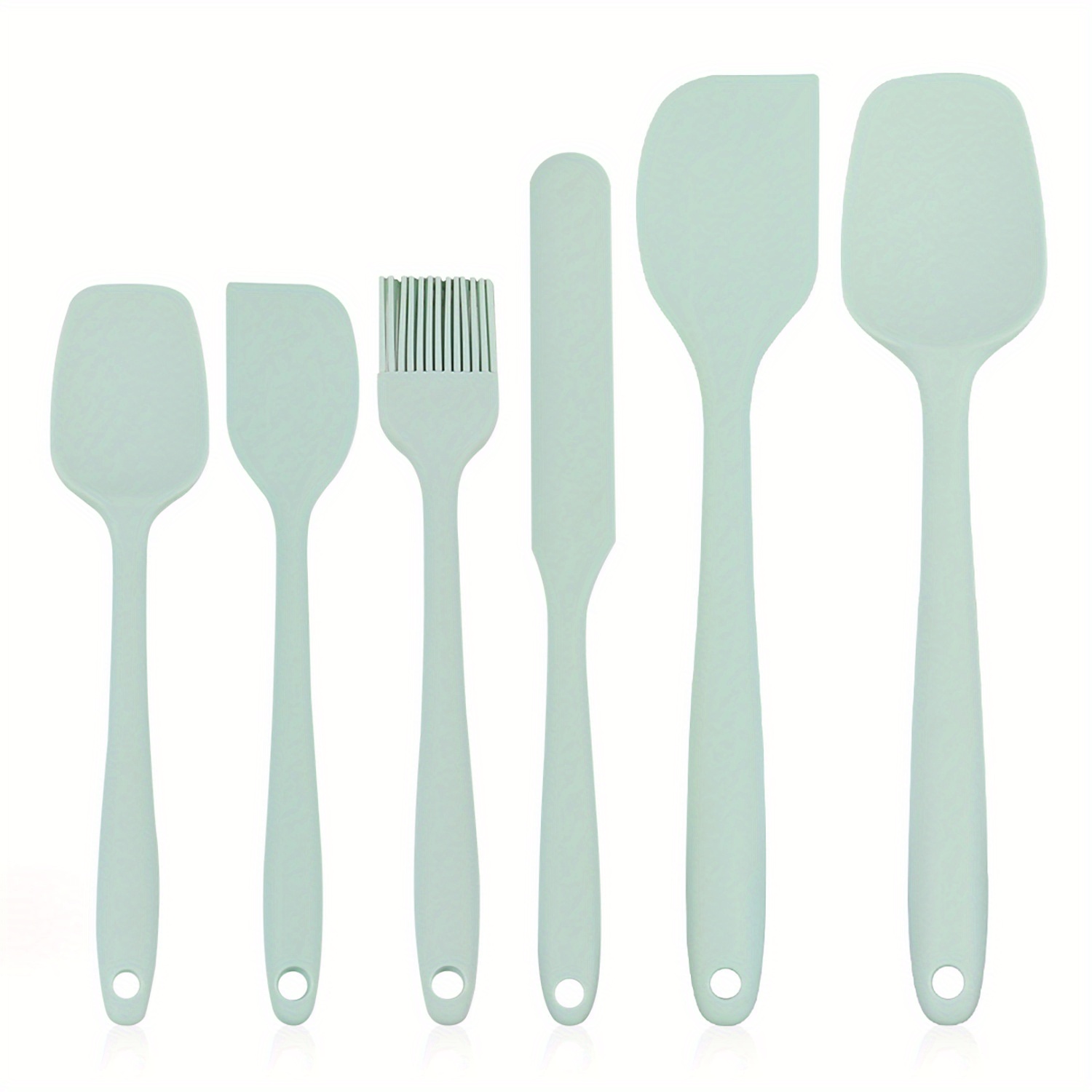 Dropship 6pcs Silicone Kitchenware Set; Kitchen Supplies; Baking Supplies;  Large Scraper; Spatula; Baking Tools; Cake Cream Spatula; Kitchen Tool Set  to Sell Online at a Lower Price