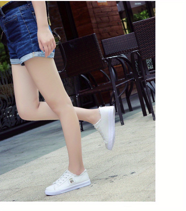 POVOGER High Top Sneakers For Women Fashion Womens Canvas Shoes White Casual High Top Shoes For Walking(Black,US5) | Fashion Sneakers