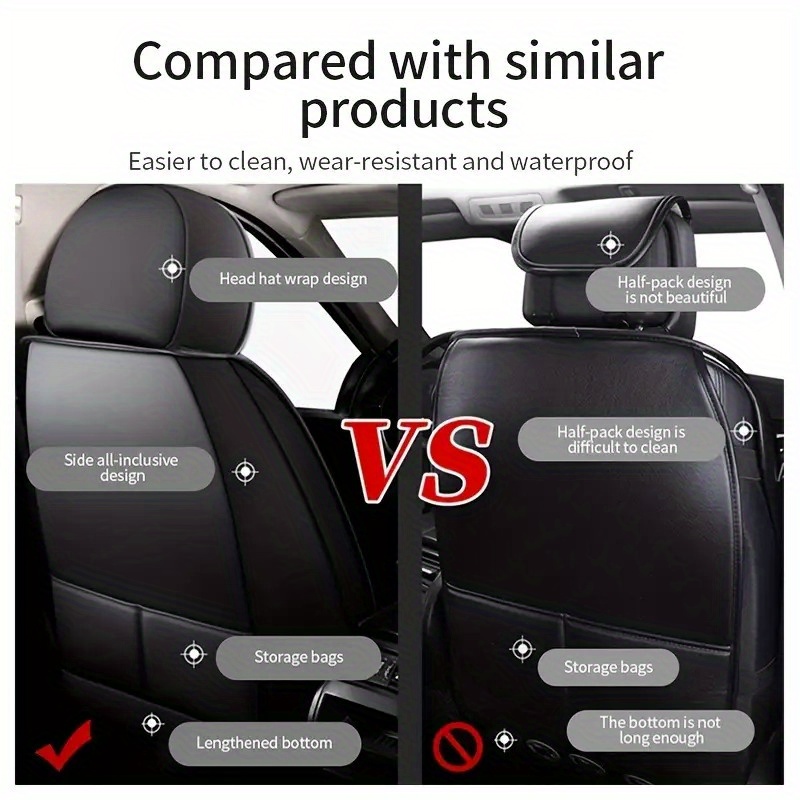 Car Seat Cover 5 Seats Comfortable Four Seasons Universal - Temu New ...