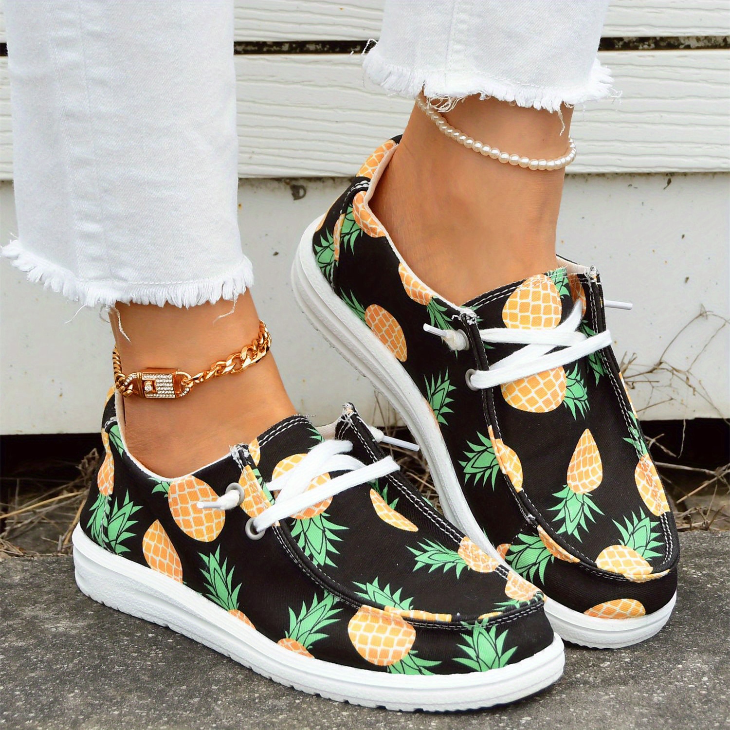 Pineapple slip on on sale shoes