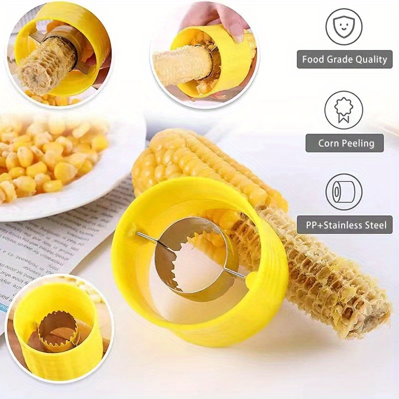 Corn Stripper Peeler Cob Cutter Thresher Corn Stripper Fruit Vegetable Tools Cooking Tools Kitchen Accessories Cob Remover