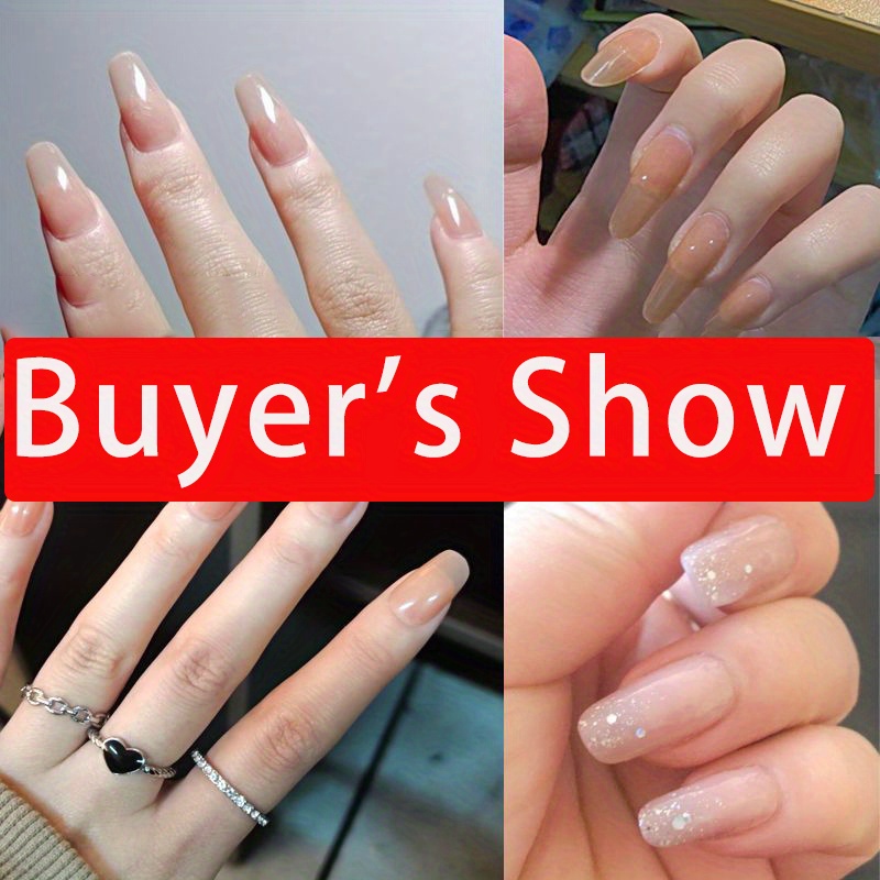 Gel X Nail Tips Ice Translucent Acrylic Nail Tips Long Temu Australia