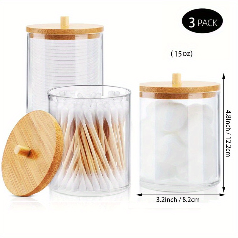 Cotton Swab Storage Box Cosmetic Box Qtip Container With Lid