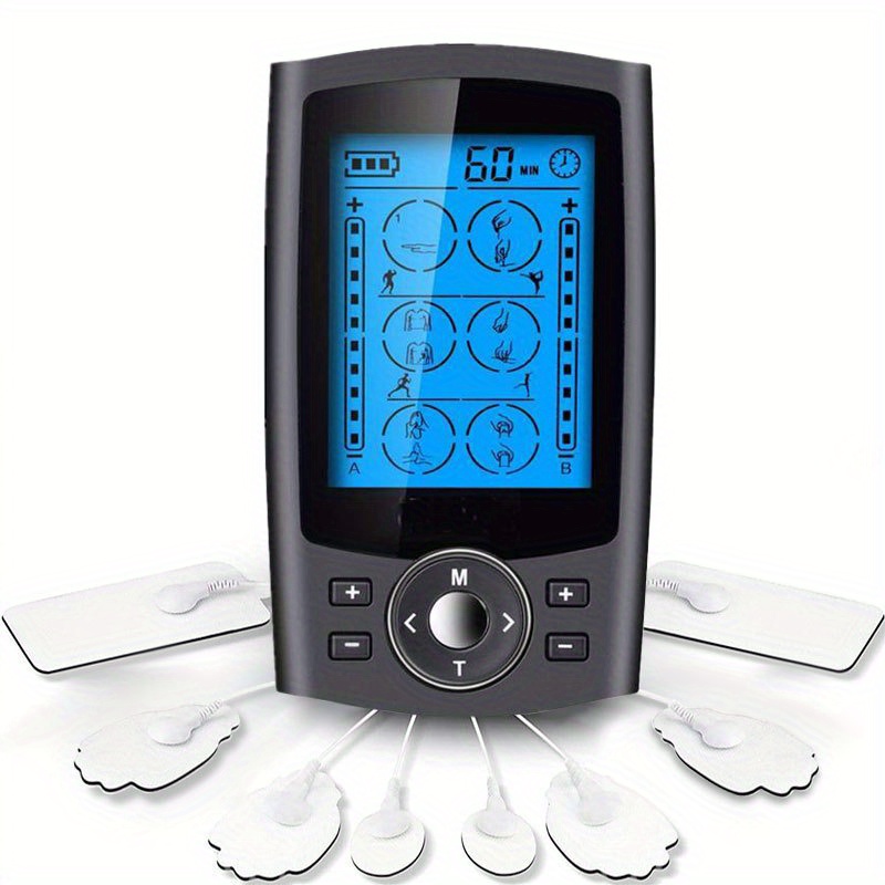 Belifu Dual Channel TENS EMS Unit 24 Modes Muscle Stimulator for