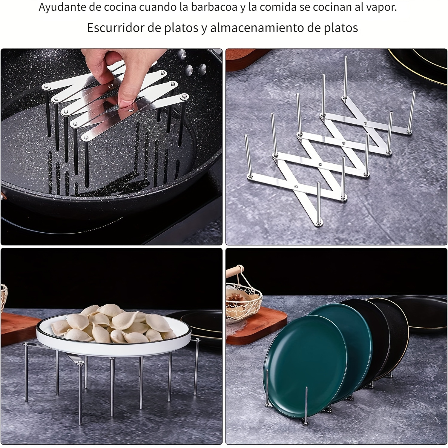 1 Organizador De Soportes Para Platos Soporte Para Platos - Temu