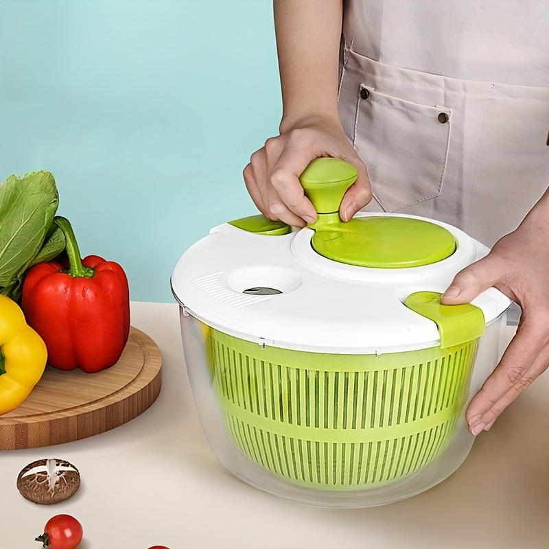 Vegetables Dryer, Salad Spinner, Fruits Basket, Vegetables Washer Dryer,  Fruit Drainer, Lettuce Spinner, Colander Basket, Drying Machine, Useful  Kitchen Tools, Kitchen Stuff, Kitchen Gadgets - Temu