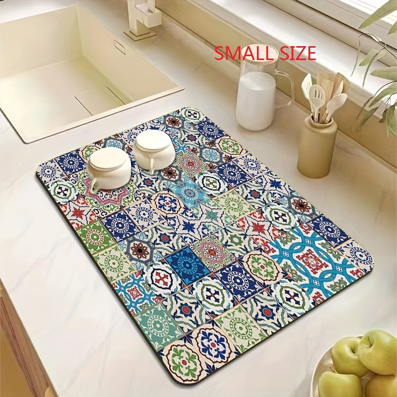 Dexi Egg Pattern Dish Drying Mat For Kitchen Counter Non - Temu