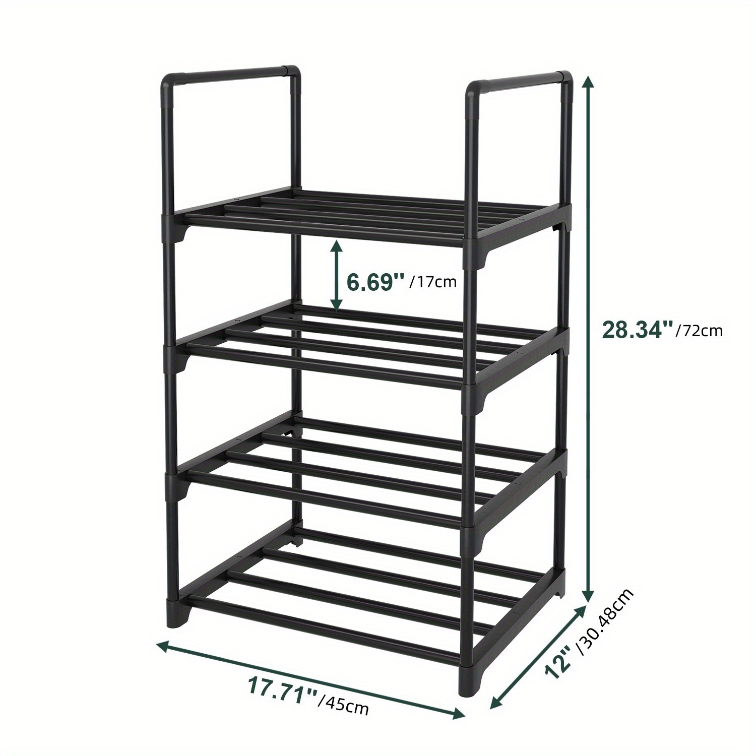 Large Shoe Rack Organizer Tall Metal Shoe Rack for Entryway Holds 62-66  Pairs 8