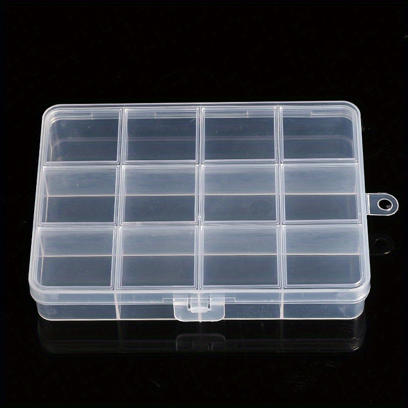 Clear Plastic Dividing Storage Box With Removable Tray - Temu