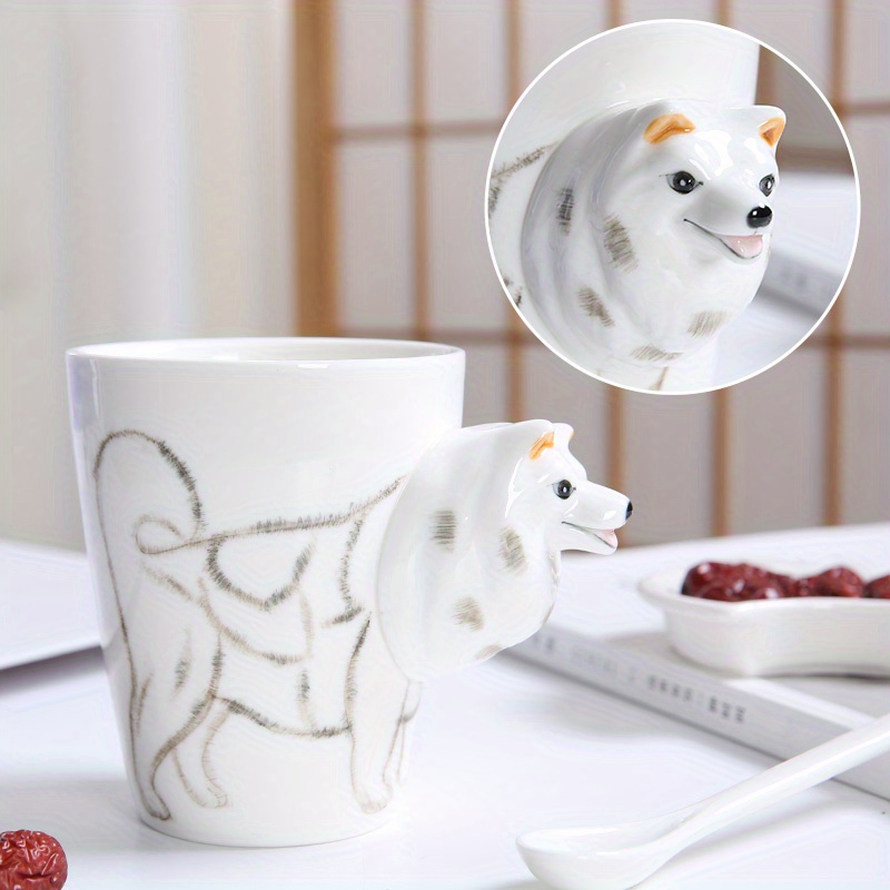 Large Hand-painted Cute Animal Porcelain Ceramic Tea/Coffee Cup (400ml) -  Feel Good Decor