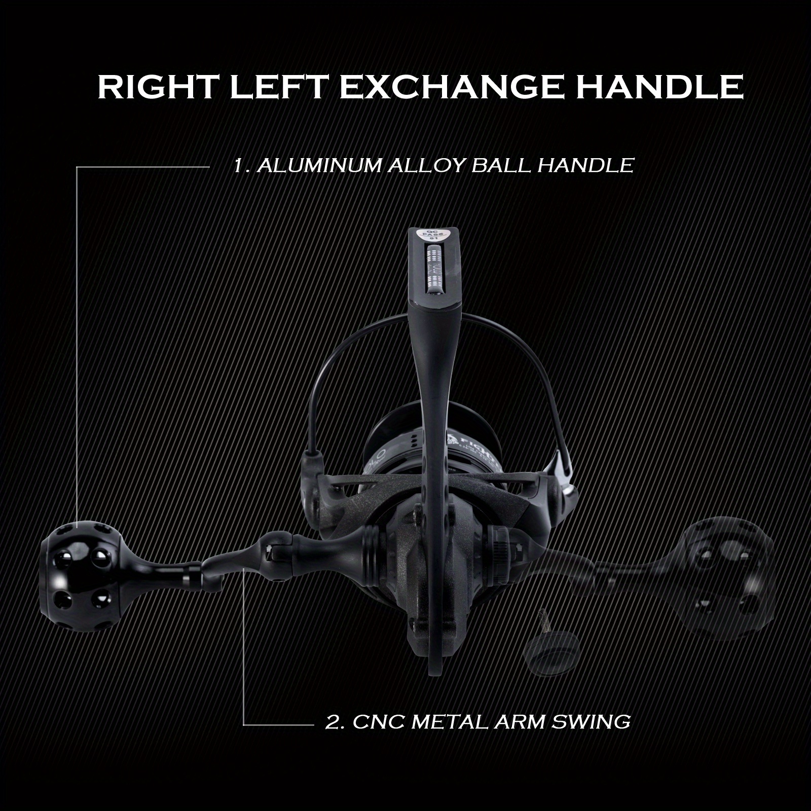 Keenso Angelrolle Süßwasser - Leichte Spinnrolle Mit 3 Kugellagern