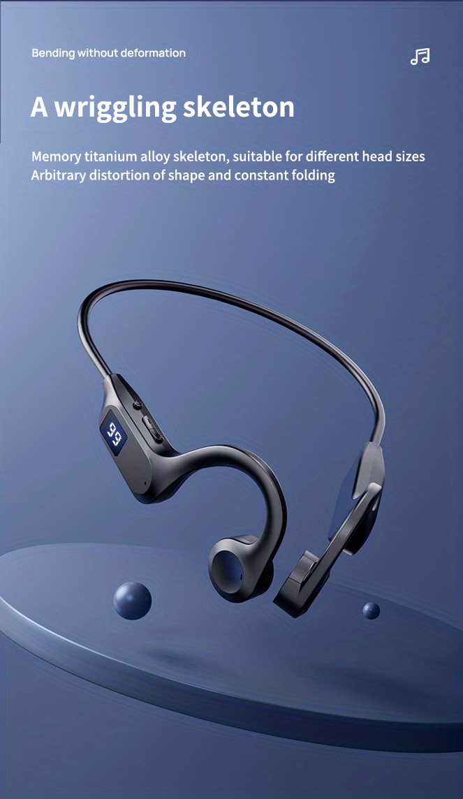 Wireless Hanging Neck Type Air Conduction Earphones