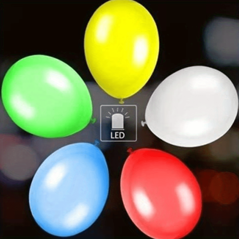 30 Pack LED Balloons 10 Colors Light Up Balloons Flashing Party Night  Lights Lasts 12-24 Hours for Glow in the Dark Parties Birthday Wedding  Decorations Halloween Christmas Festival Club Bar Concert