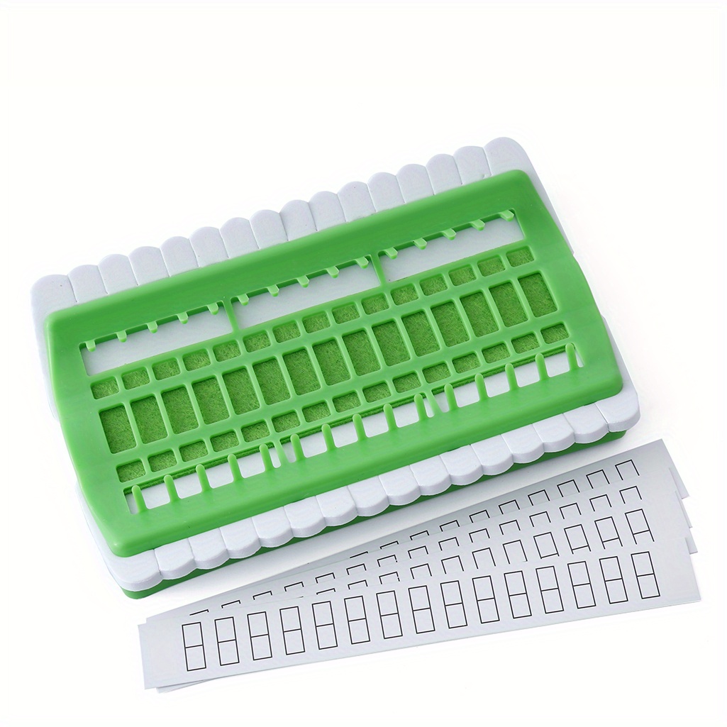 China Factory Plastic Cross Stitch Thread Plate, Embroidery Floss Organizer,  Sewing Accessories Board with 20 Holes 80x200x1.5mm in bulk online 