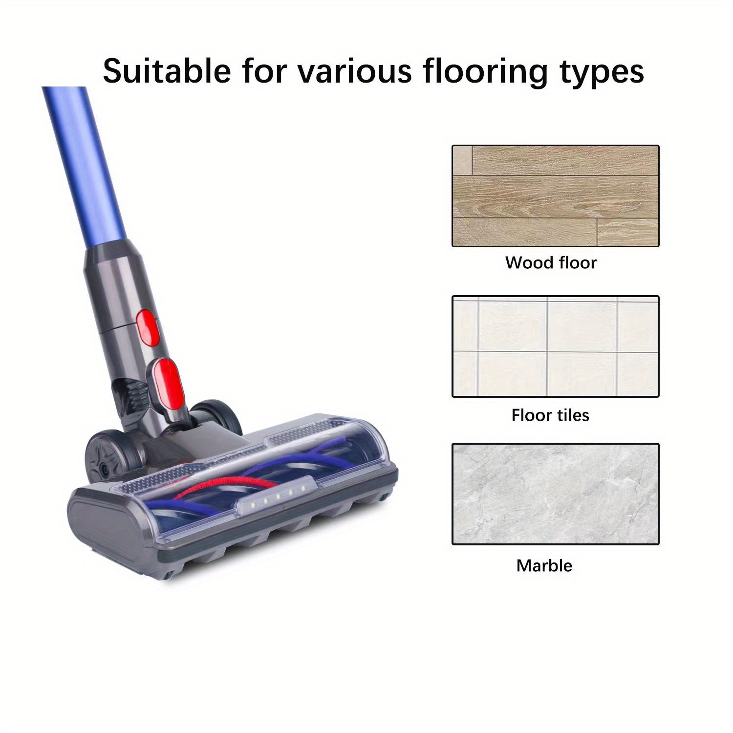 for   cordless vacuum cleaner head compatible with v7 v8 v10 v11 v15 sv10 sv12 models   plastic floor attachment accessory motor head not whole vacuum cleaner details 3