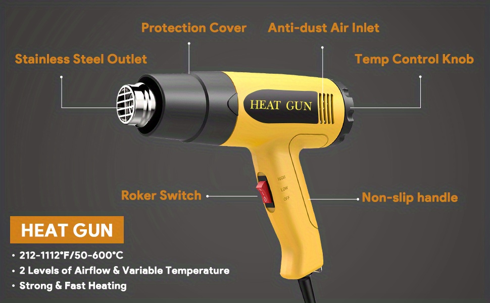 Performance Tool W50077 Heat Gun Variable Temperature
