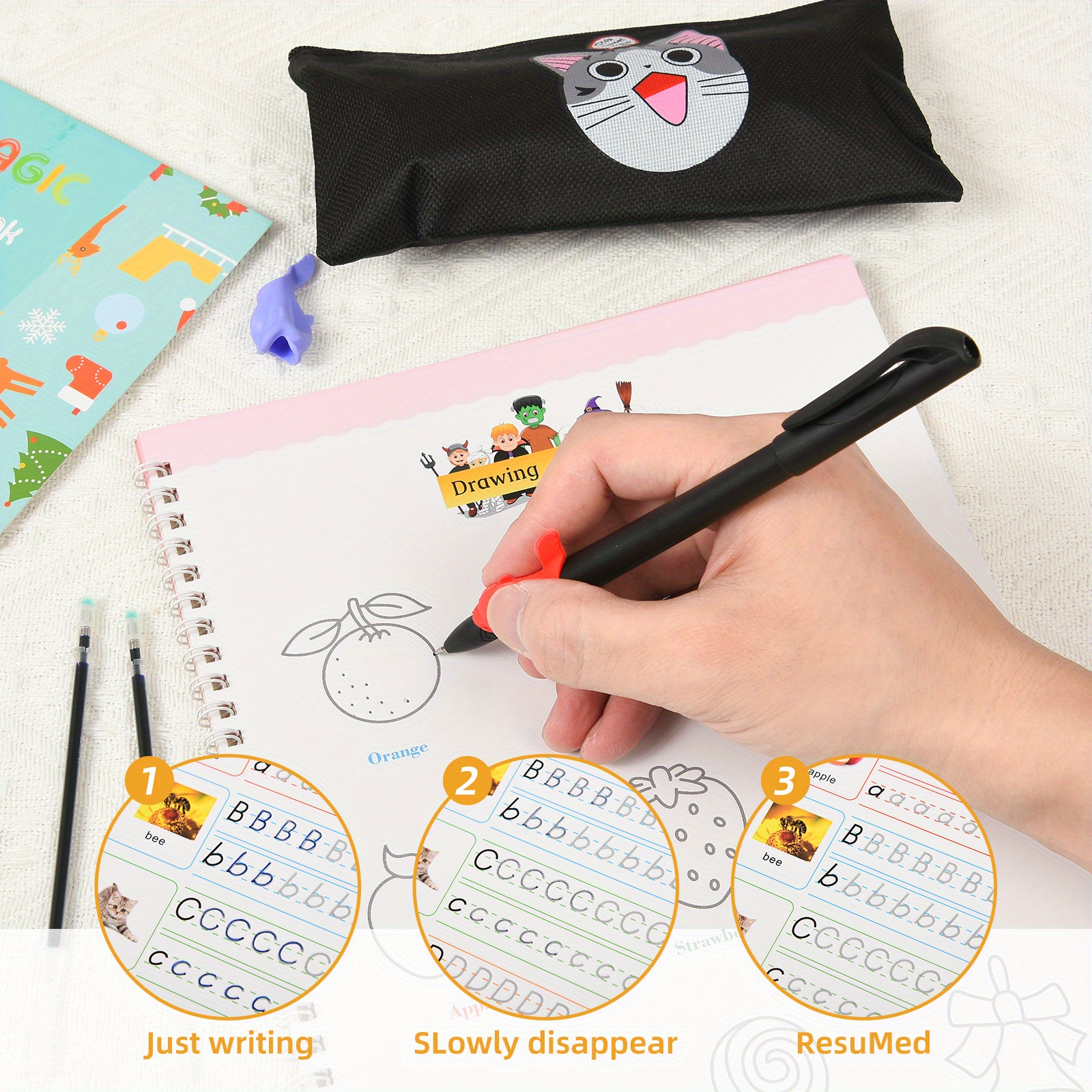 Magic Ink Pen For Reusable Calligraphy Tracing Copybook auto - Temu