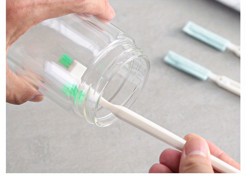 Clean Narrow Brush, Long Handle Fish Straw Milk Bottle Glass Tube Cleaning  Brush Home Kitchen Tools - Temu