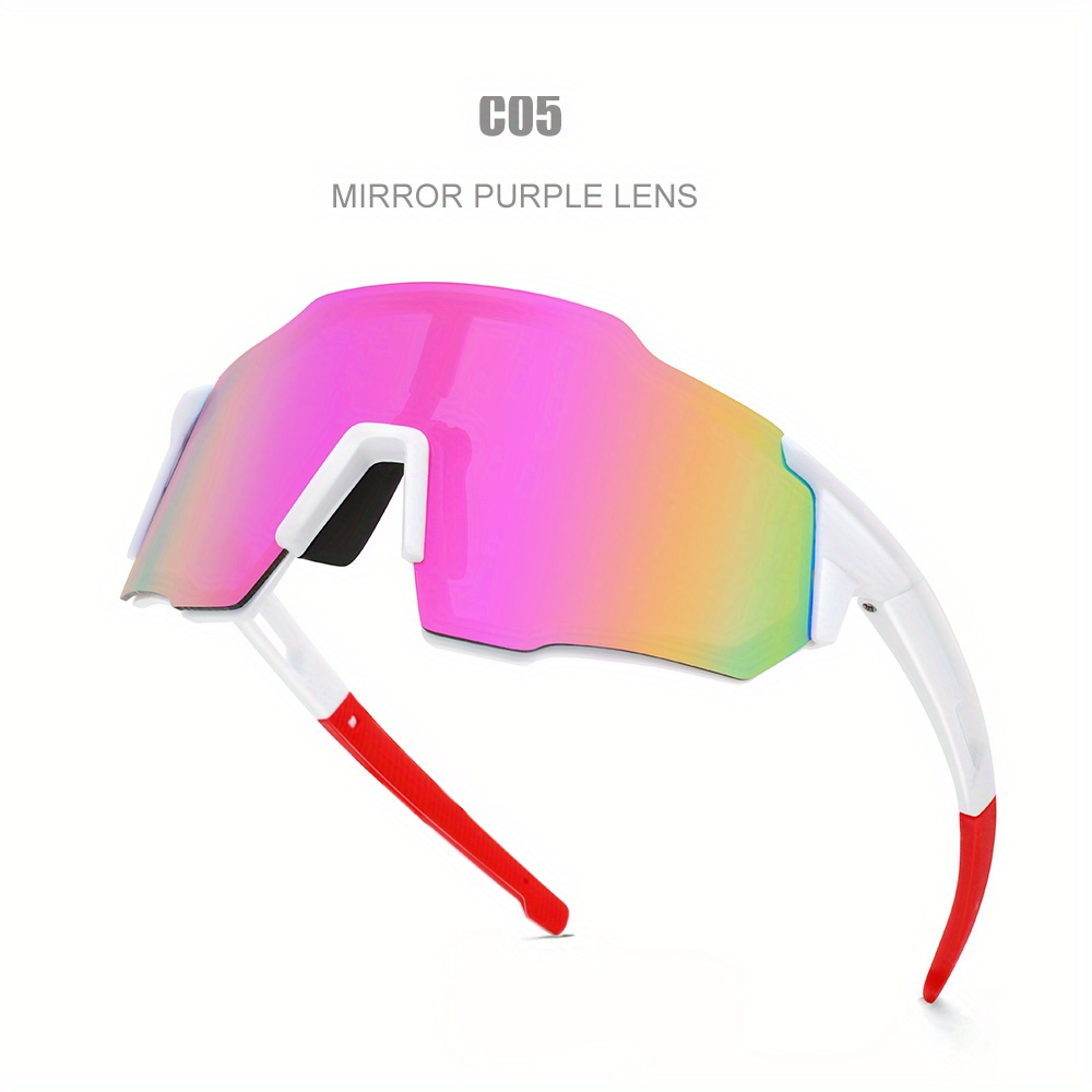 Flutesan 4 Pcs Polarized Sunglasses Men Women Sport Protection UV 400  Glasses for Fishing Driving Cycling Running Hiking(Lovely Color)