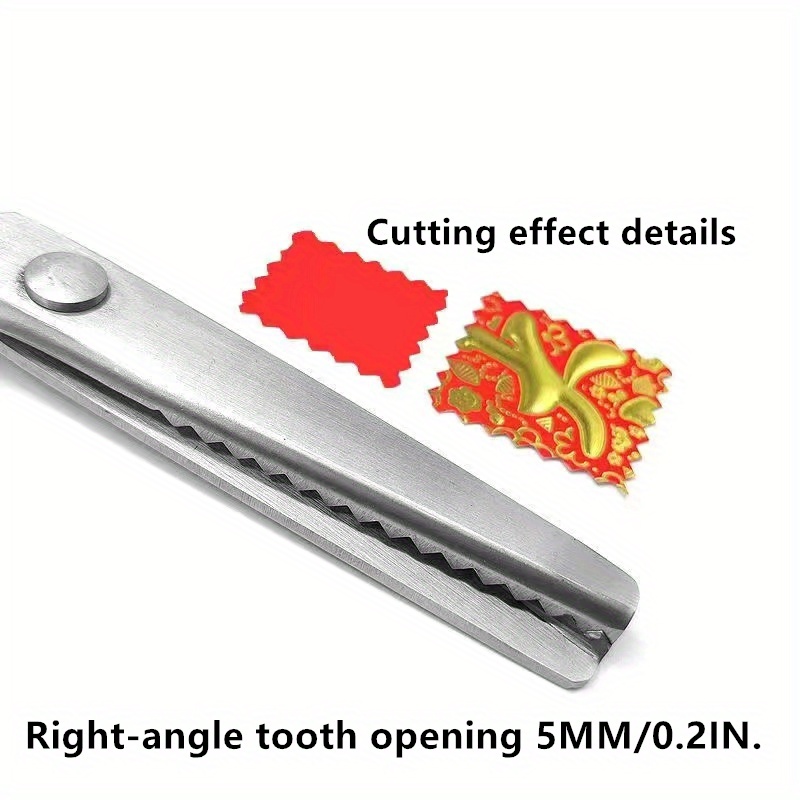 Stainless Steel Lace Scissors Lock Edge Scissors Cutting And - Temu