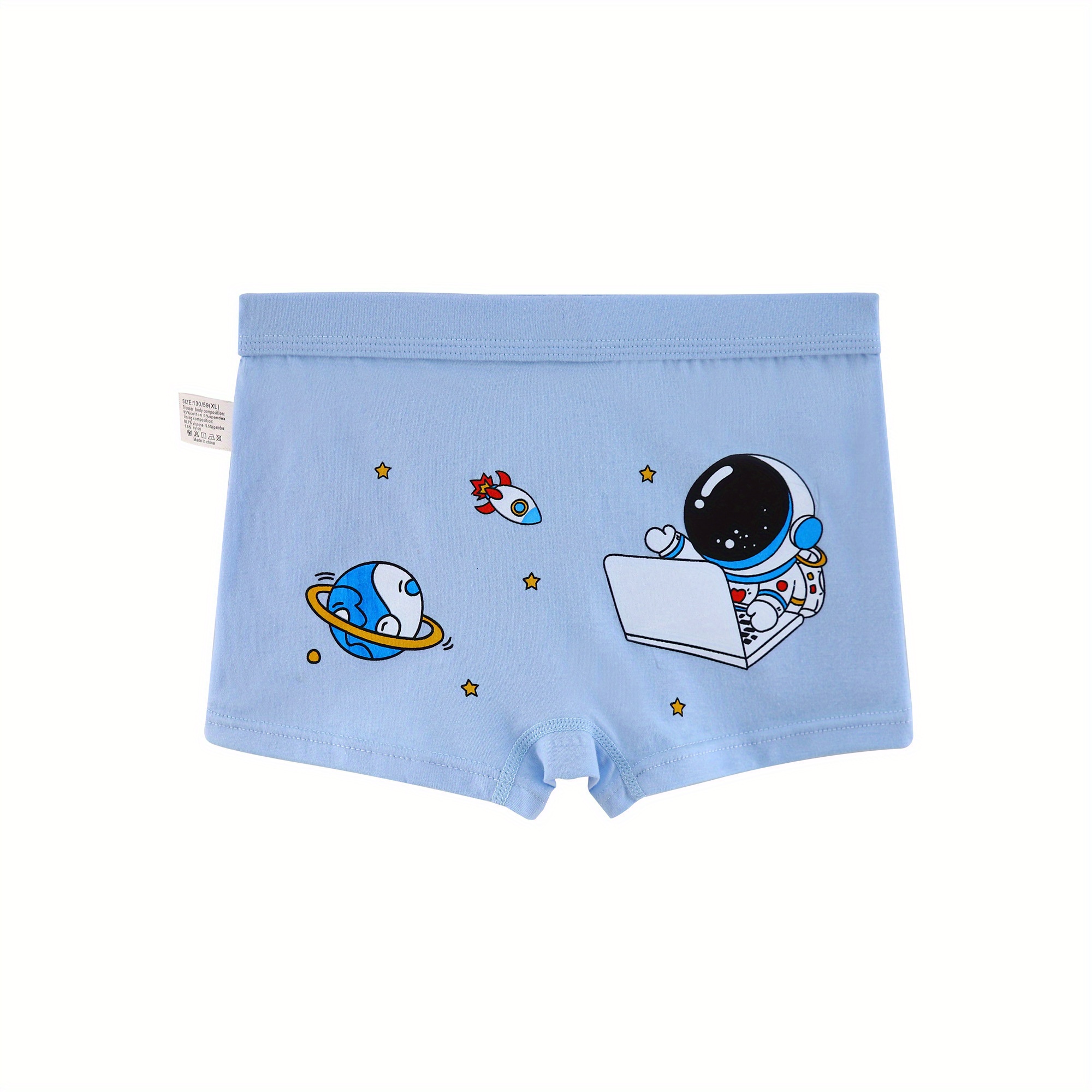 4pcs Sous-vêtements Pour Enfants De Haute Qualité, Shorts Confortables En  Coton Pour Garçons, Sous-vêtements Imprimés Mignons Avec Des Animaux Et Des  Voitures - Temu France