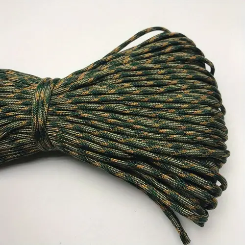 durable 7 core rope ideal for outdoor emergencies camping and diy bracelets in 4mm thickness lengths 7 5m 15m 30m