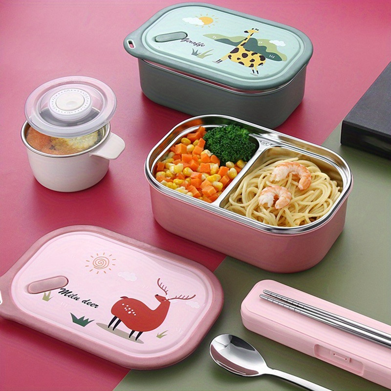 Stainless Steel Bento Box, Portable Lunch Box For Tees Or Adult,  Compartment Sealed Food Storage Containers, Stackable Insulated Food  Container For Outing Meal And Snack Packaging For Teenagers And Workers,  For Back