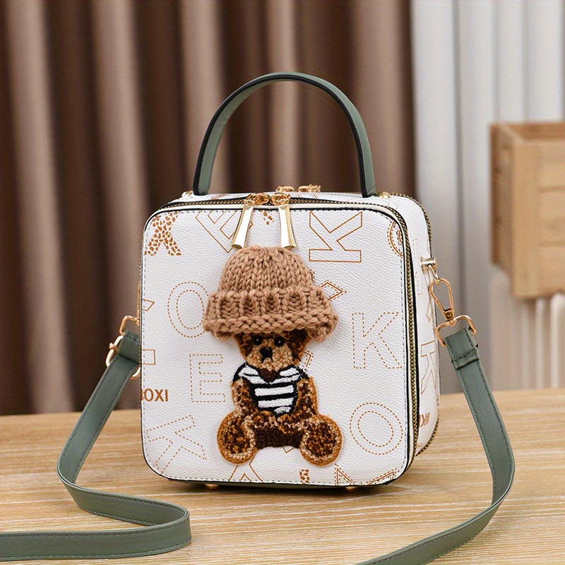 White Vintage Eco Bags Brown Paper Shoulder Bucket Bags