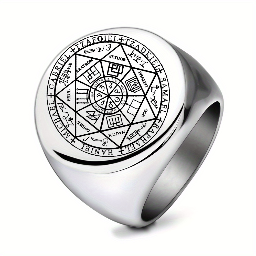 Male Mars Symbol Stainless Steel Ring